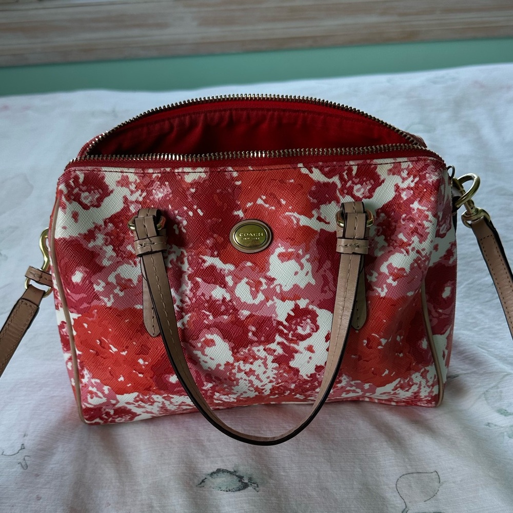 Coach Mini Bennett Peyton Muti Colour Satchel Crossbody Purse
